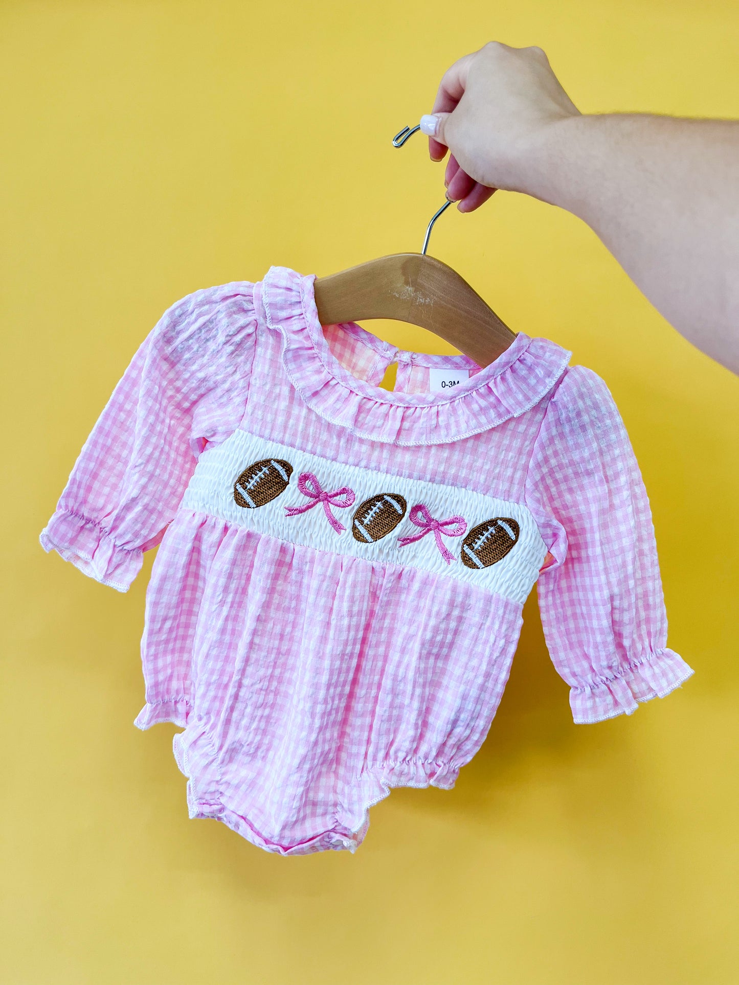Pink Gingham Smocked Bubble - PACK (0/3M, 3/6M, 6/12M, 12/18M)