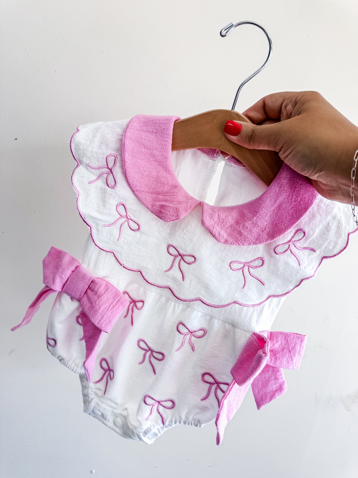 White Smocked Bubble - PACK (0/3M, 3/6M, 6/12M, 12/18M)