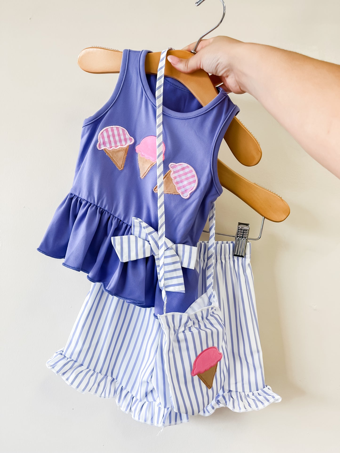 Ice Cream Purple Set - PACK (12/18M, 18/24M, 2/3T, 3/4T)