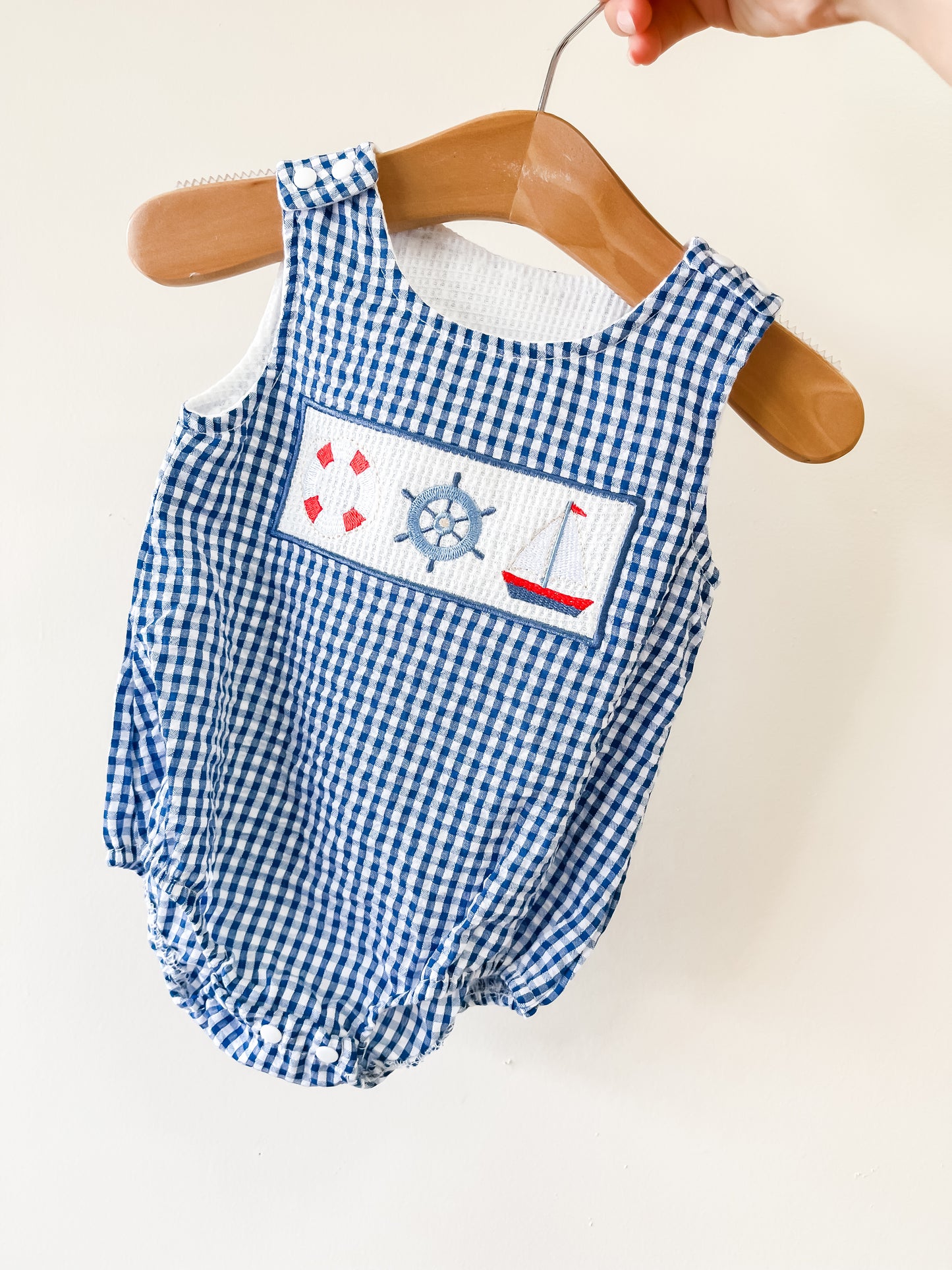 Gingham Seaside Romper - PACK (0/3M, 3/6M, 6/12M, 12/18M)