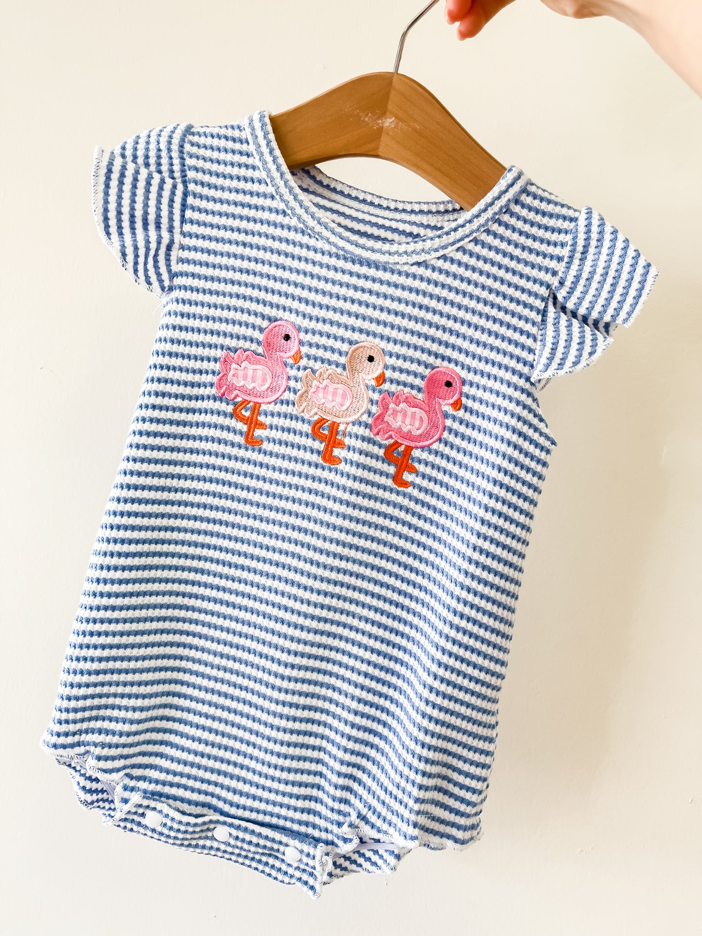 Flamingo Stripe Romper - PACK (0/3M, 3/6M, 6/12M, 12/18M)