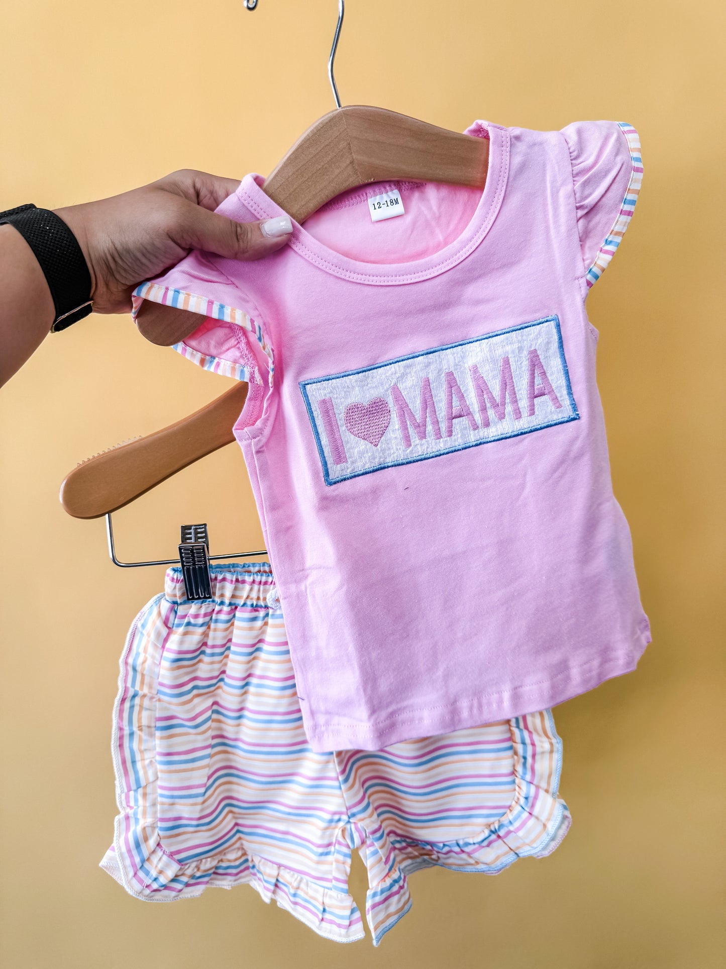 I Love Mama Smocked Set - PACK (12/18M, 18/24M, 2/3T, 3/4T)