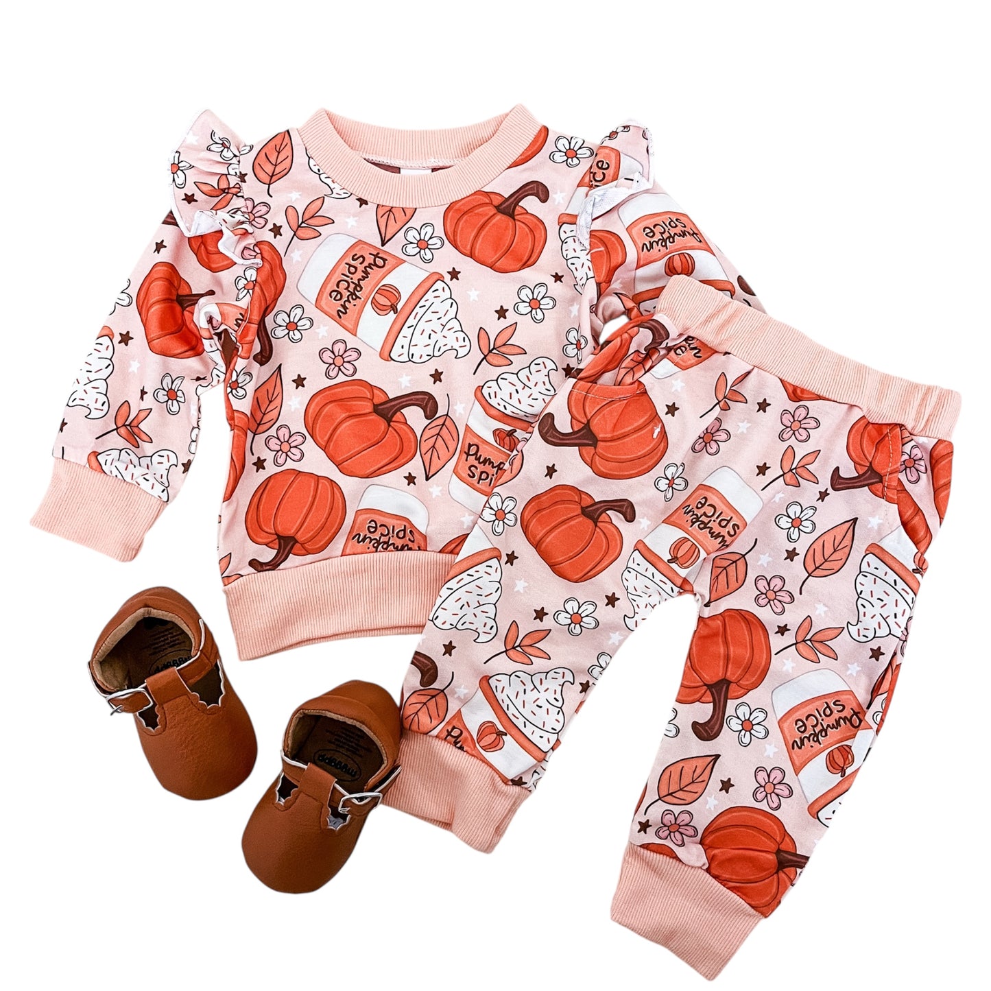 Pumpkin Spice Jogger Set - PACK (3/6M, 6/12M, 12/18M, 18/24M, 2/3T)