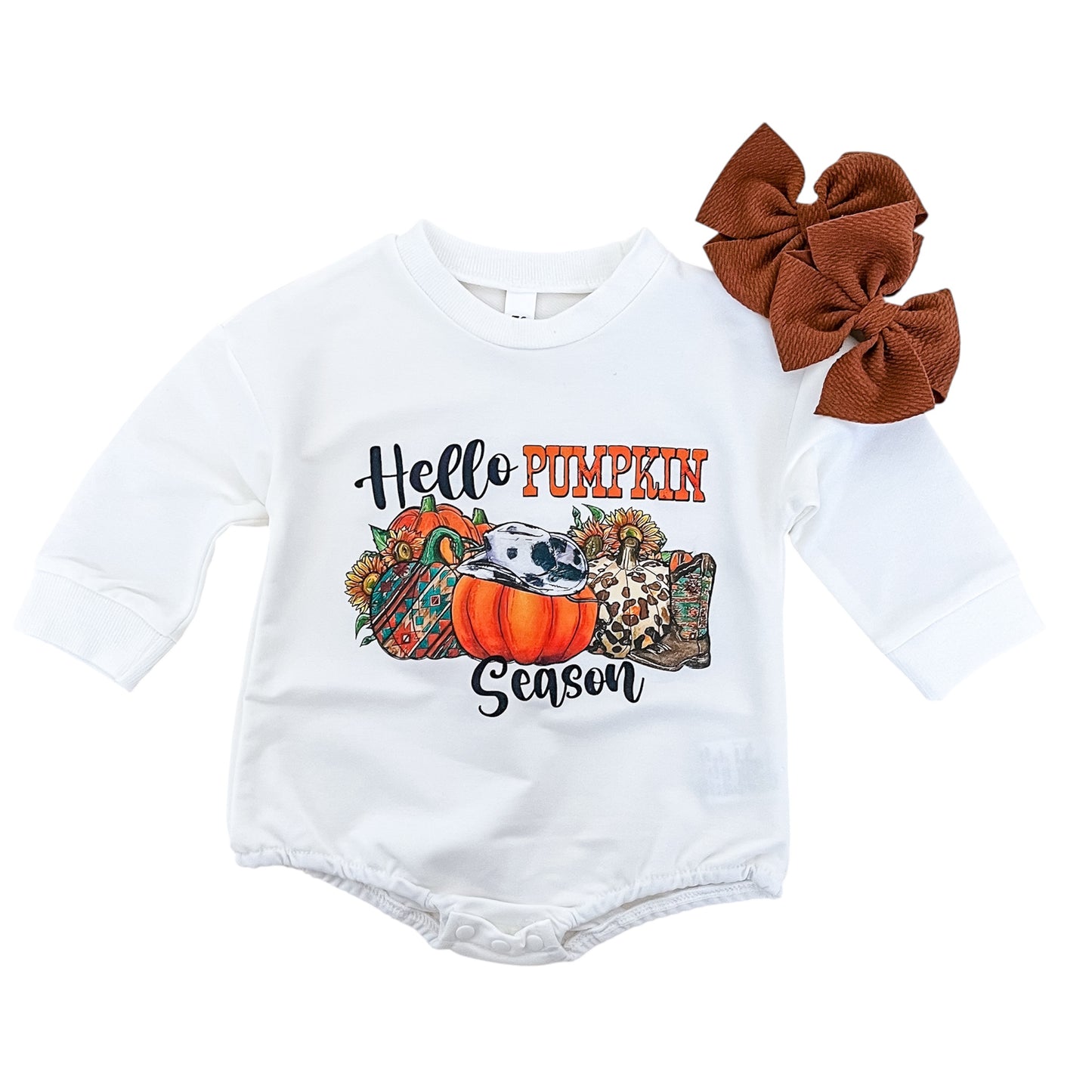 Hello Pumpkin Season Bubble - PACK (0/6M, 6/12M, 12/18M, 18/24M)