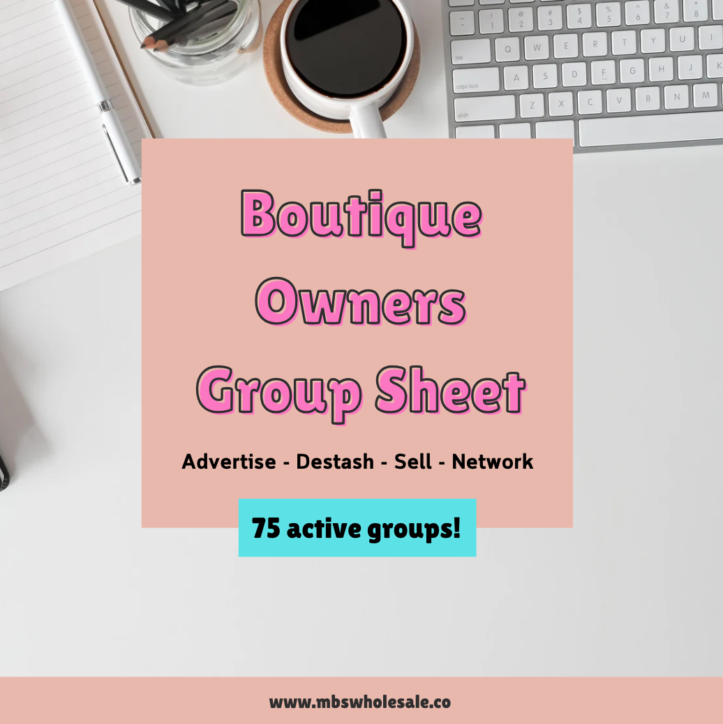 Boutique Owners Group Sheet