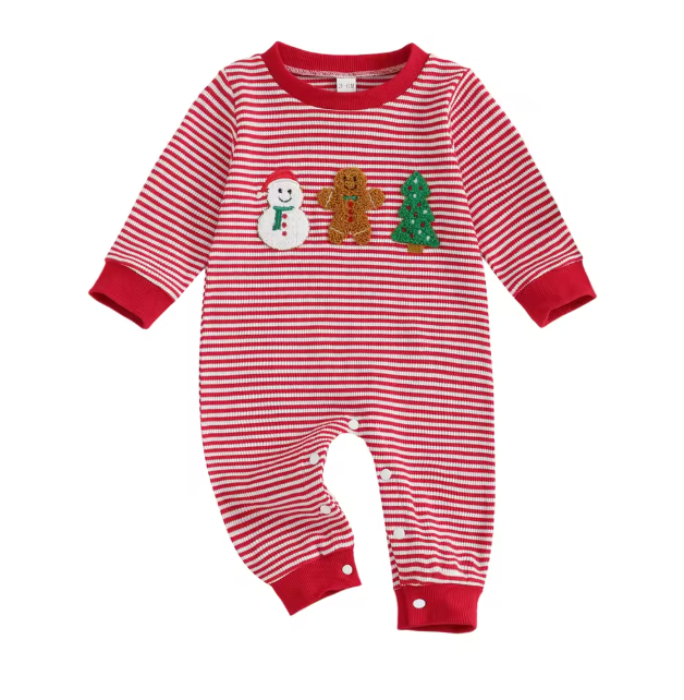 Stripe Christmas Jumpsuit