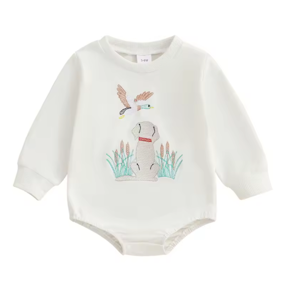 Little Hunter Embroidered Bubble