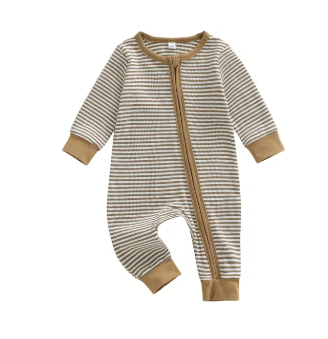 Stripe Neutral Cotton Zippy