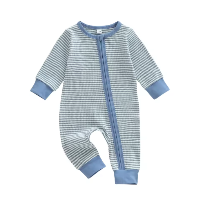 Stripe Neutral Cotton Zippy