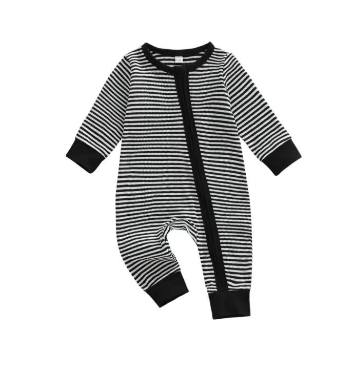 Stripe Neutral Cotton Zippy