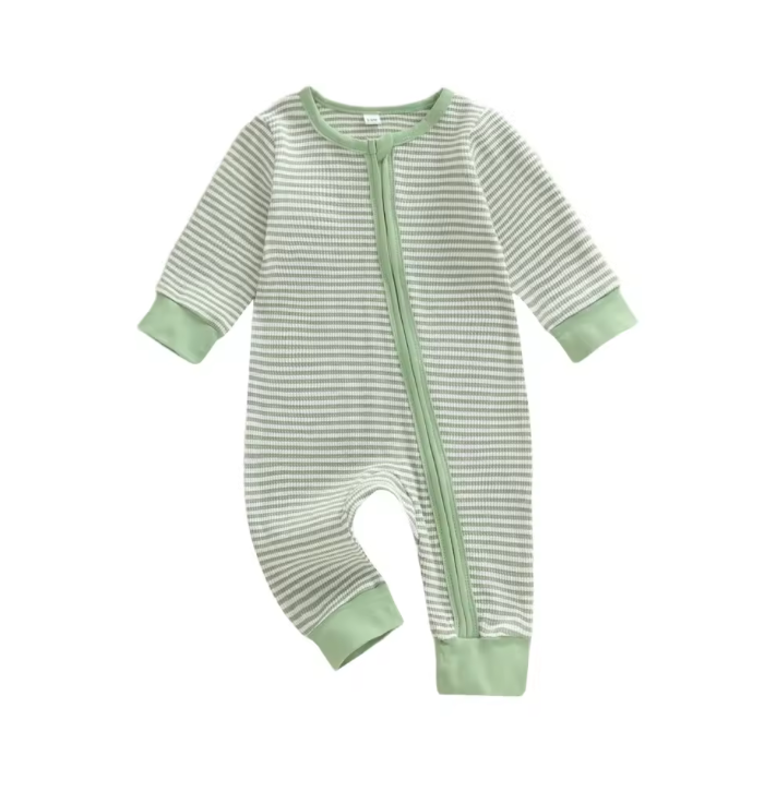Stripe Neutral Cotton Zippy