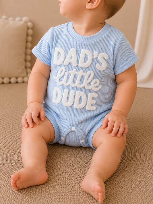 Dad's Little Dude Jumpsuit - PACK (0/3M, 3/6M, 6/12M, 12/18M)