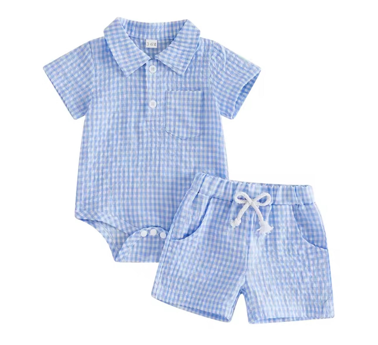 Plaid Infant Boys Set