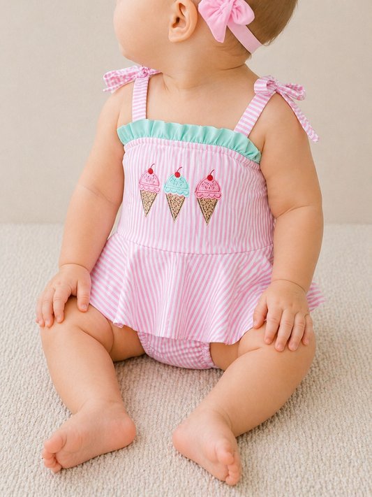 Ice Cream Swimsuit - PACK (0/3M, 3/6M, 6/12M, 12/18M, 18/24M)