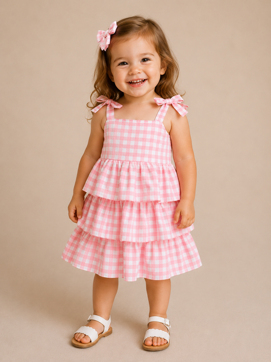 Pink Country Southern Dress - PACK (12/18M, 18/24M, 2/3T, 3/4T)
