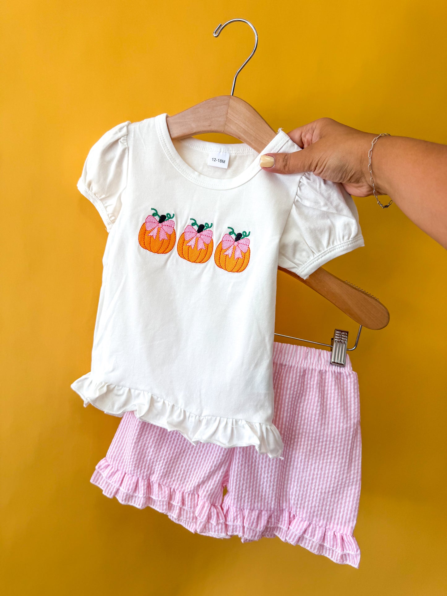 Embroidered Gingham Set  - PACK (12/18M, 18/24M, 2/3T, 3/4T)