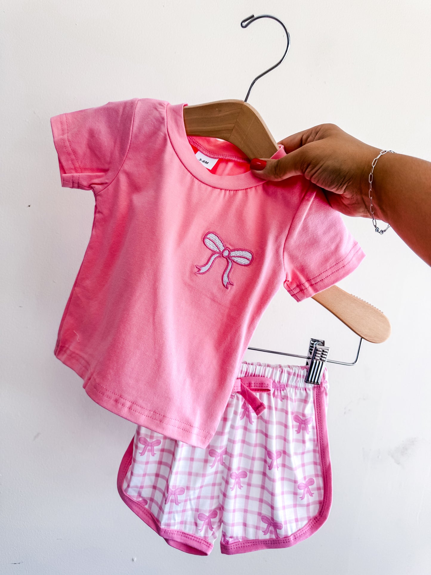 Pink Bow Lounge Set - PACK (3/6M, 6/12M, 12/18M, 18/24M, 2/3T)