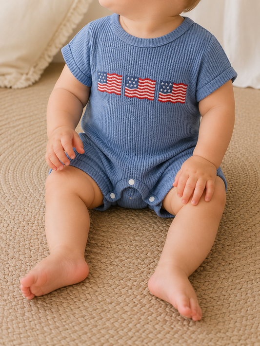 USA Flag Blue Jumpsuit