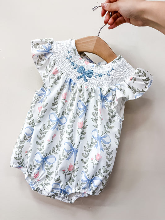 Coquette Garden Smocked Romper - PACK (0/3M, 3/6M, 6/12M, 12/18M)