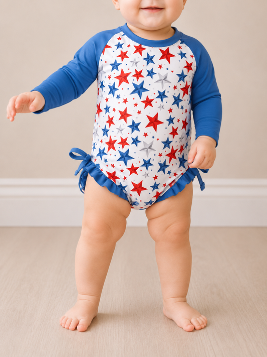 Stars Swimsuit + Hat - PACK (6/12M, 12/18M, 18/24M, 2/3T)