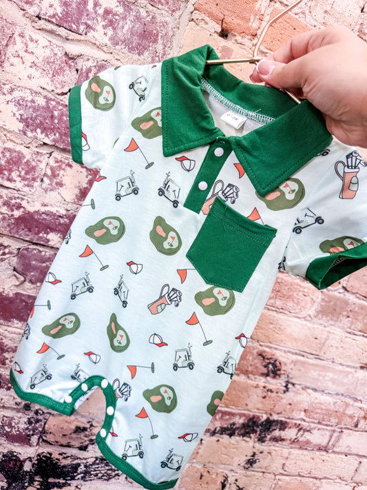 Golf Collared Jumpsuit - PACK (0/3M, 3/6M, 6/12M, 12/18M)