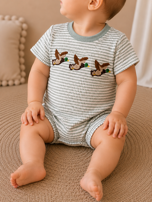 Mallard Duck Stripe Bubble - PACK (0/3M, 3/6M, 6/12M, 12/18M)
