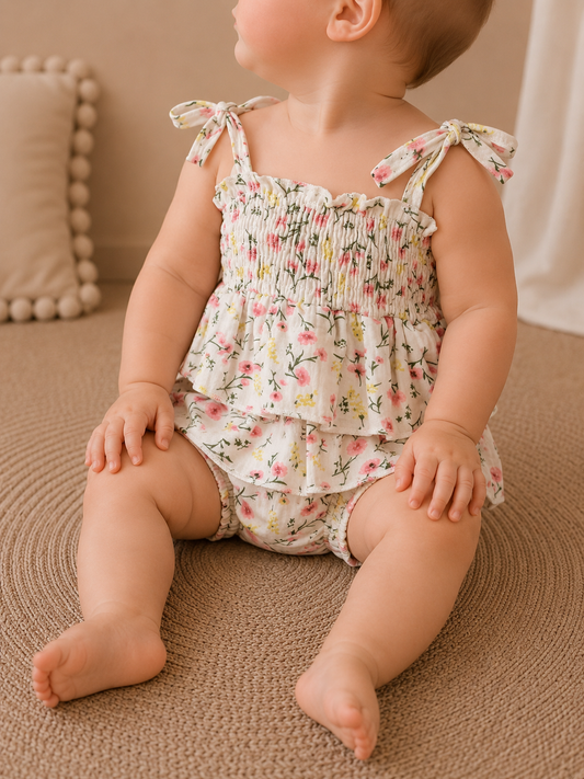 Colorful Scrunch Romper - PACK (0/3M, 3/6M, 6/12M, 12/18M)