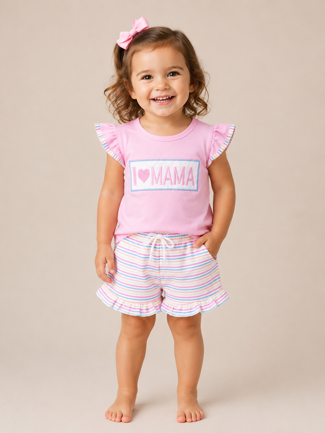 I Love Mama Smocked Set - PACK (12/18M, 18/24M, 2/3T, 3/4T)