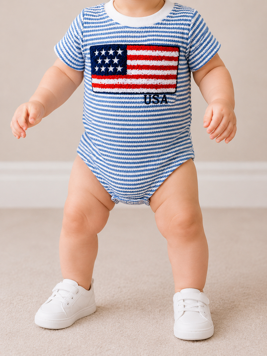 Stripe Flag Bubble - PACK (0/3M, 3/6M, 6/12M, 12/18M)