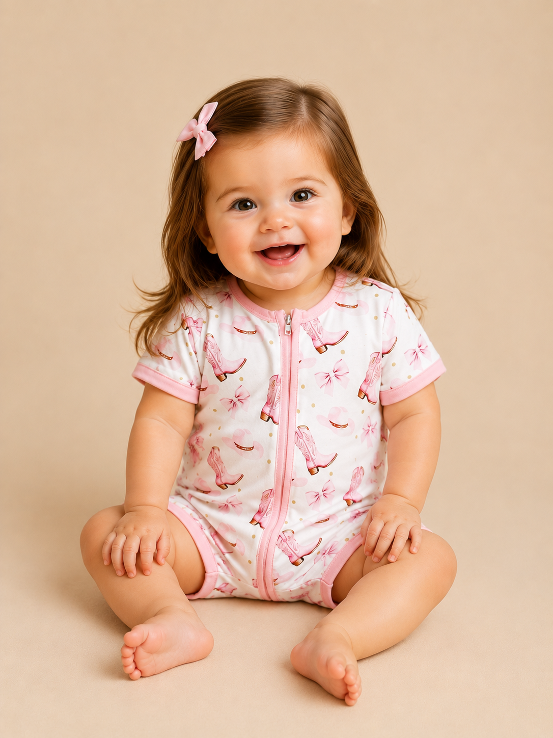 Country Gal Shorty Romper - PACK (0/3M, 3/6M, 6/12M, 12/18M)