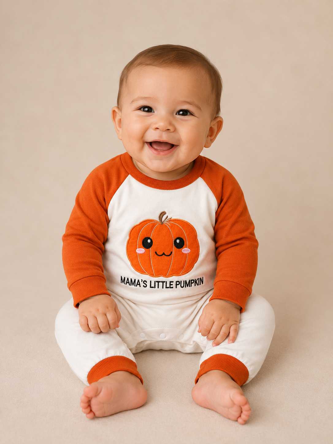 Pumpkin Mama’s Little Jumpsuit - PACK (0/3M, 3/6M, 6/12M, 12/18M)