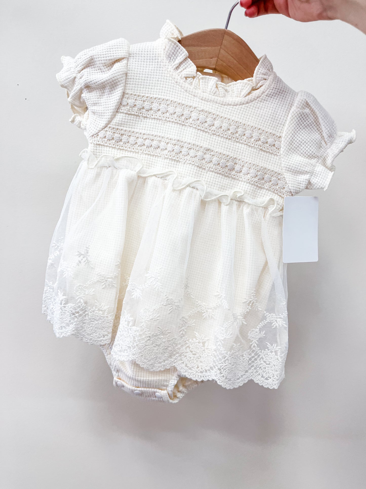 Lace Ivory Romper - PACK (0/3M, 3/6M, 6/12M, 12/18M)