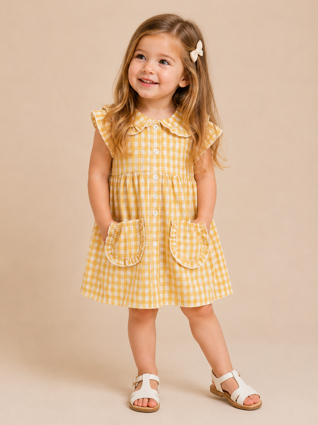 Fields Of Gold Gingham Dress - PACK (12/18M, 18/24M, 2/3T, 3/4T)