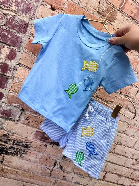 Gold Fish Stripe Set - PACK (12/18M, 18/24M, 2/3T, 3/4T, 4/5T)