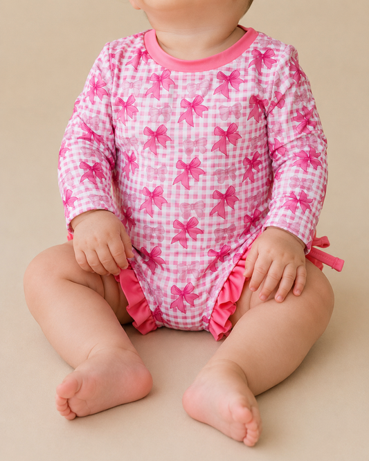 Pink Coquette Swimsuit + Hat - PACK (6/12M, 12/18M, 18/24M, 2/3T, 3/4T)