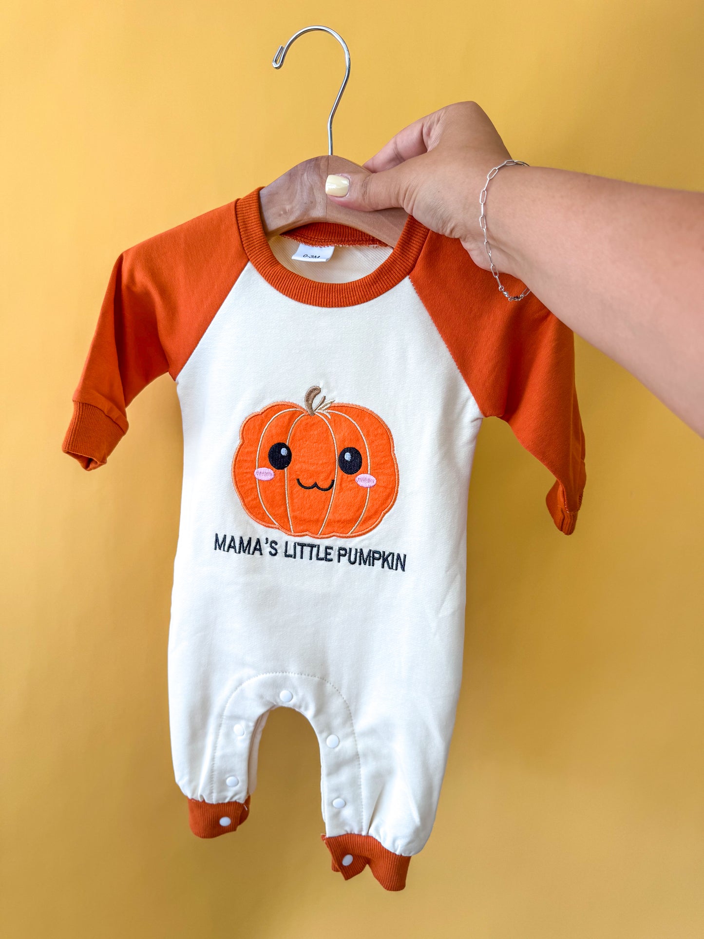 Pumpkin Mama’s Little Jumpsuit - PACK (0/3M, 3/6M, 6/12M, 12/18M)