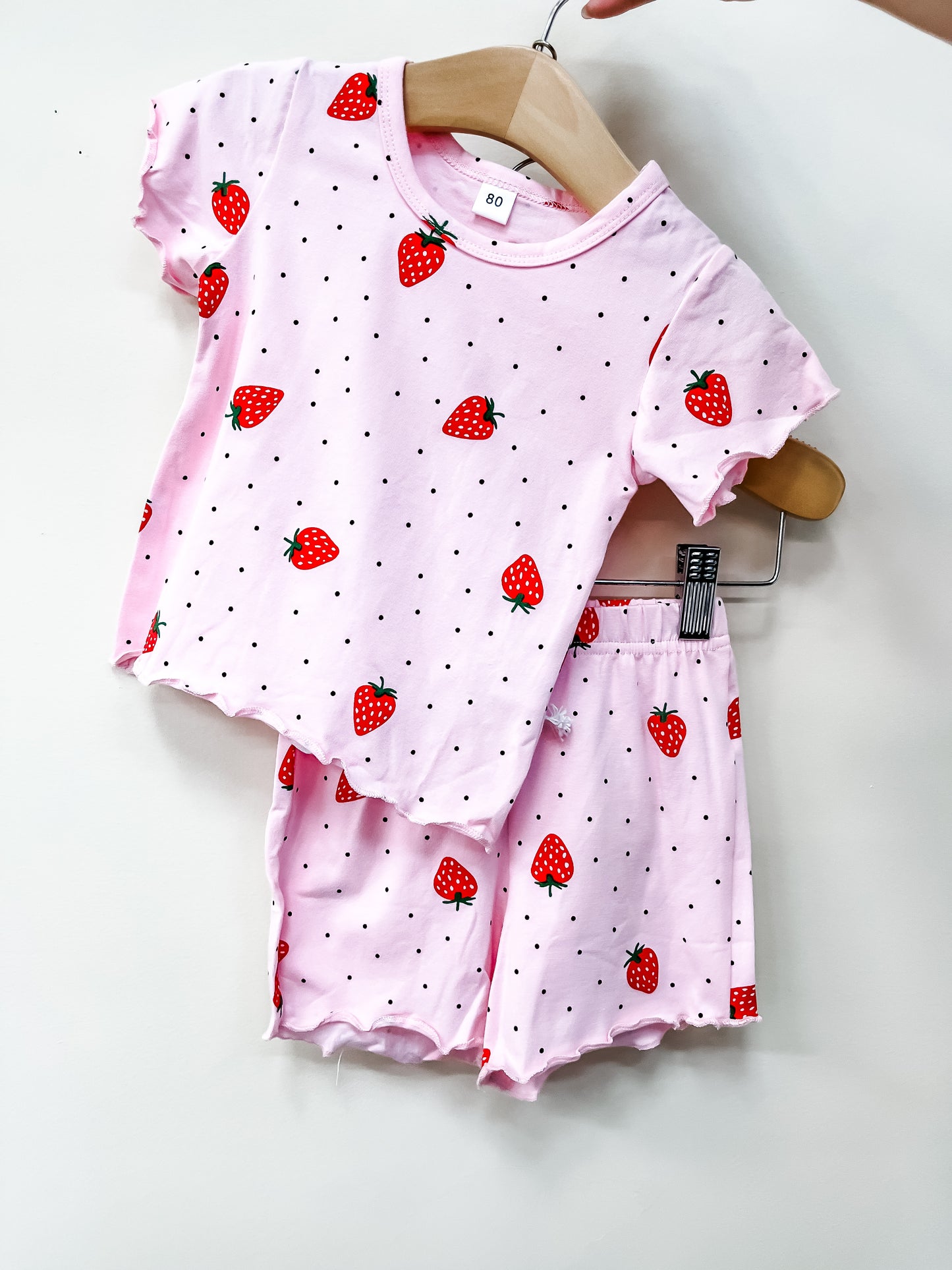 Pink Strawberry Set - PACK (6/12M, 12/18M, 18/24M, 2/3T, 3/4T)