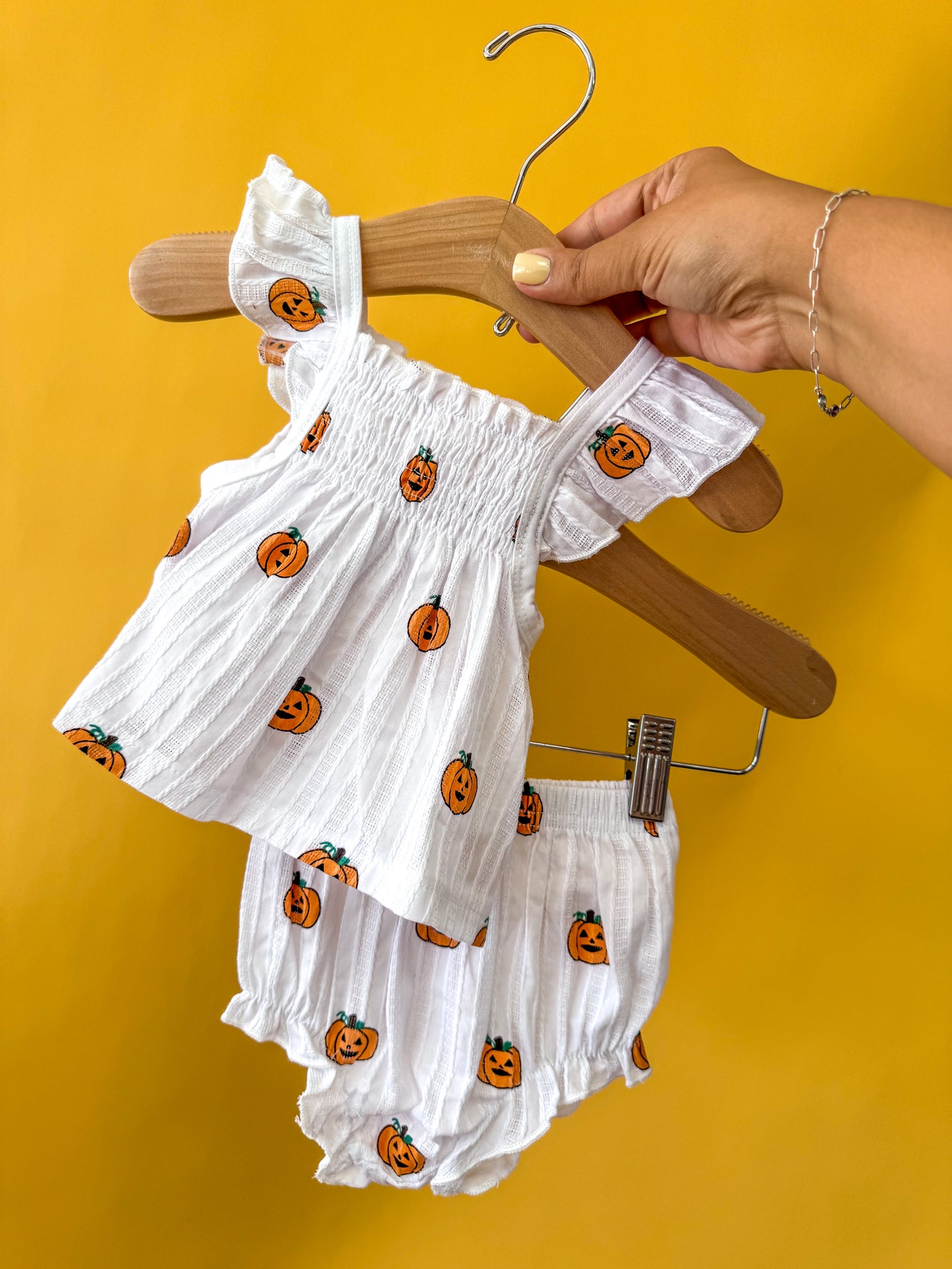 White Pumpkin Set - PACK (0/3M, 3/6M, 6/12M, 12/18M)