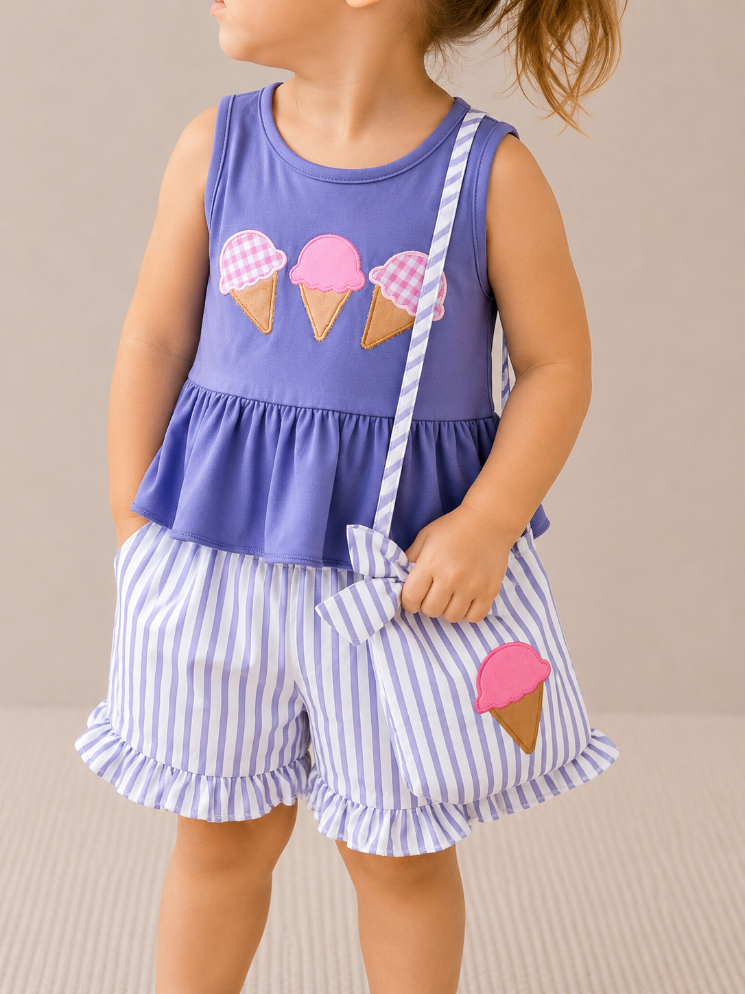 Ice Cream Purple Set - PACK (12/18M, 18/24M, 2/3T, 3/4T)