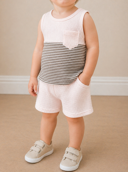 Stripe Tank Toddler Set - PACK (6/12M, 12/18M, 18/24M, 2/3T)