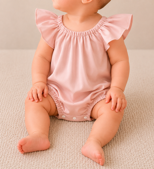 Cotton Ruffle Summer Romper