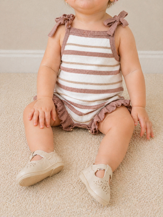 Neutral Beach Babe Tank Romper - PACK (0/3M, 3/6M, 6/12M, 12/18M)