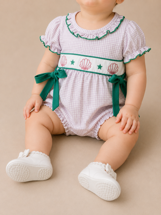 Under The Sea Seashell Romper - PACK (0/3M, 3/6M, 6/12M, 12/18M)