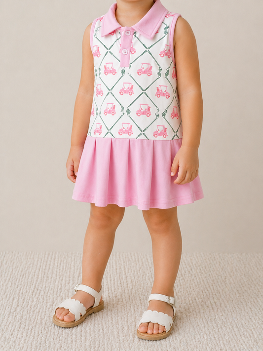 Pink Golf Dress - PACK (12/18M, 18/24M, 2/3T, 3/4T)