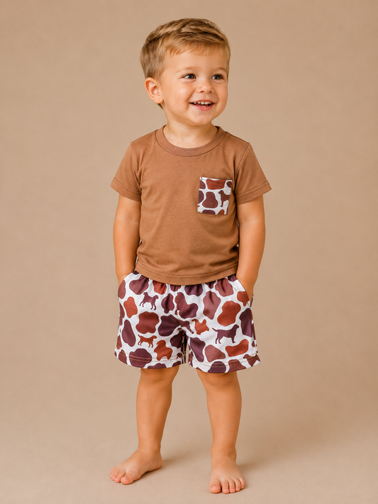 Camo Brown Two-Piece Set - PACK (6/12M, 12/18M, 18/24M, 2/3T)