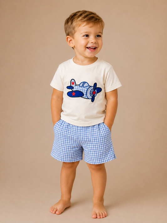 Airplane Two-Piece Set - PACK (6/12M, 12/18M, 18/24M, 2/3T)
