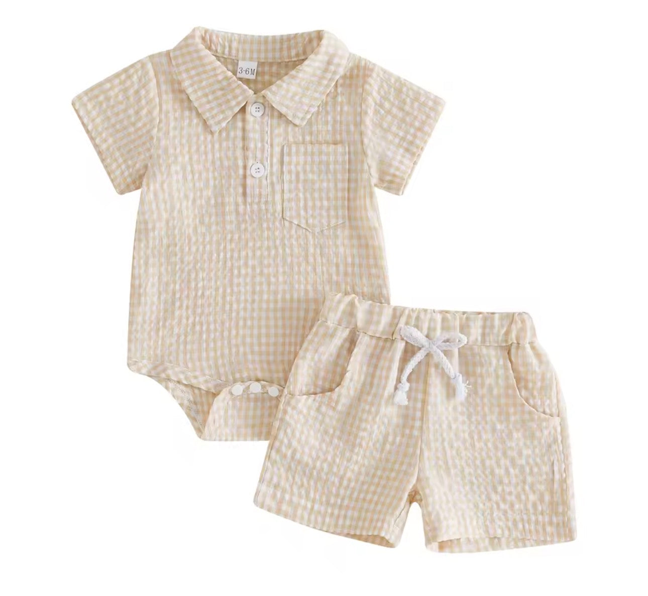 Plaid Infant Boys Set