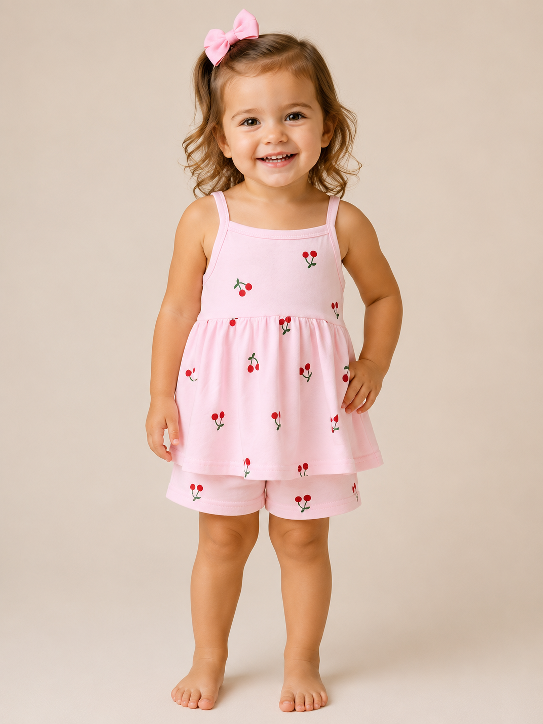 Cherry Tank Cotton Set - PACK (12/18M, 18/24M, 2/3T, 3/4T)