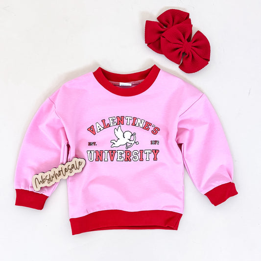 Valentine's Day University Pullover - PACK (12/18M, 18/24M, 2/3T, 3/4T)