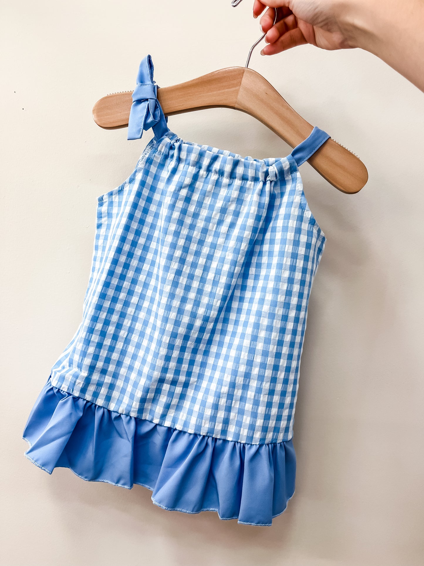 Gingham Blue Dress - PACK (6/12M, 12/18M, 18/24M, 2/3T, 3/4T)